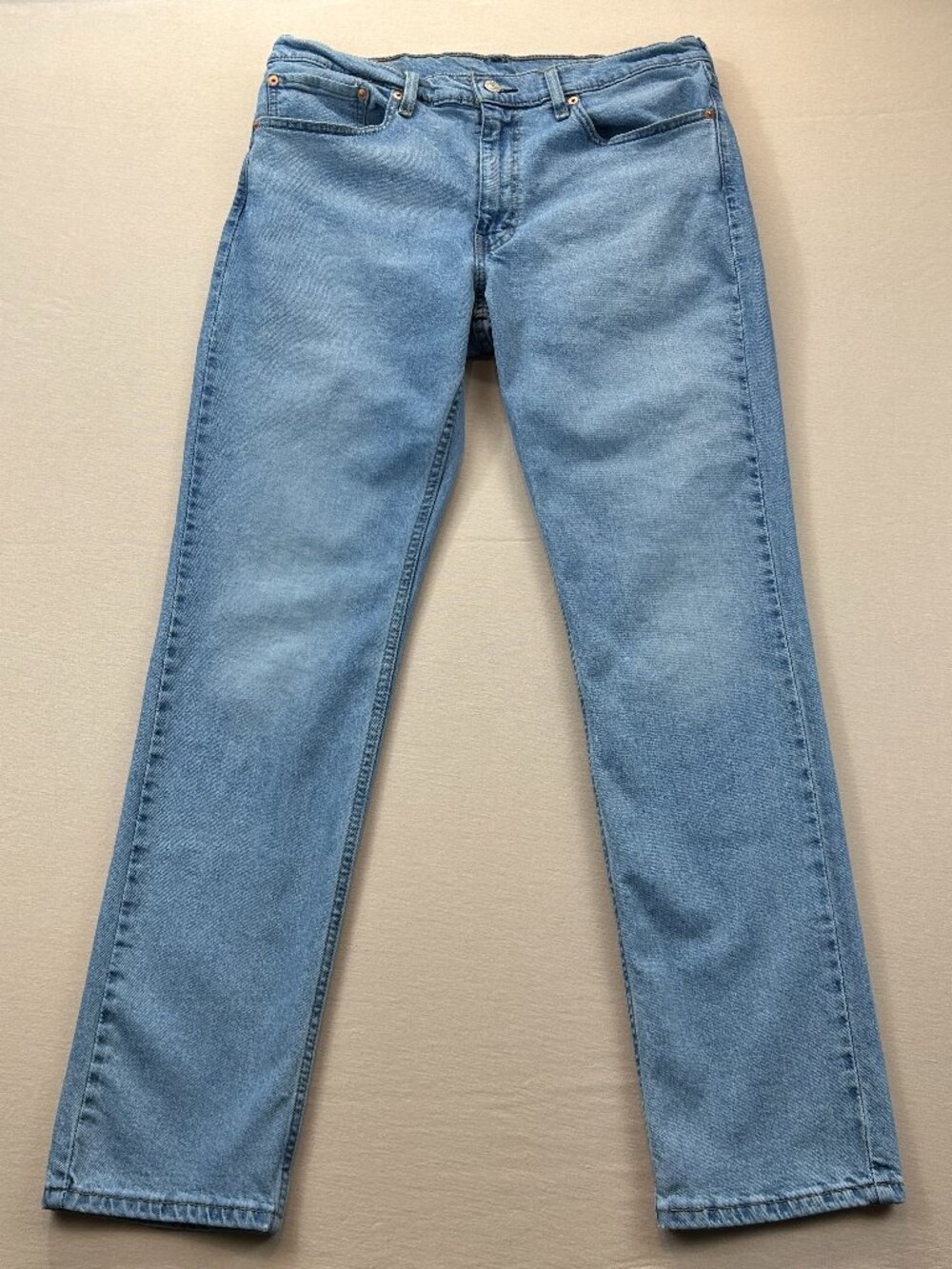 Levis 511 Jeans Mens Size 36x32 Blue Denim Light Wash Slim Straight Stretch